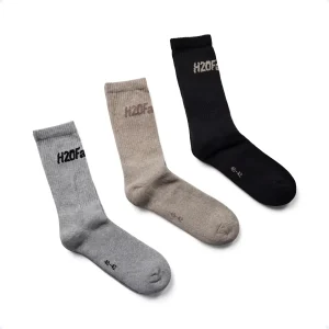 H2O Fagerholt – Suck Socks 3-Pack, Black/Beige/Grey